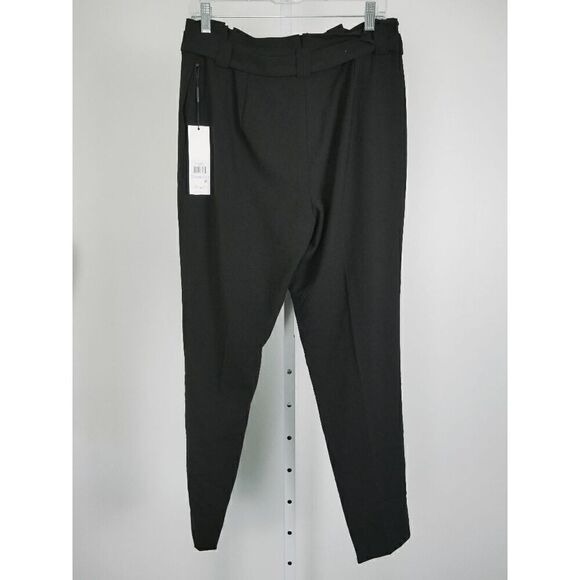 Calvin Klein Women's Tie Waist Mid Rise Pants Black 6 - Picture 4 of 12